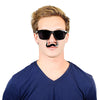 Classic Handlebar Mustache Sunglasses - Hanging Mustache
